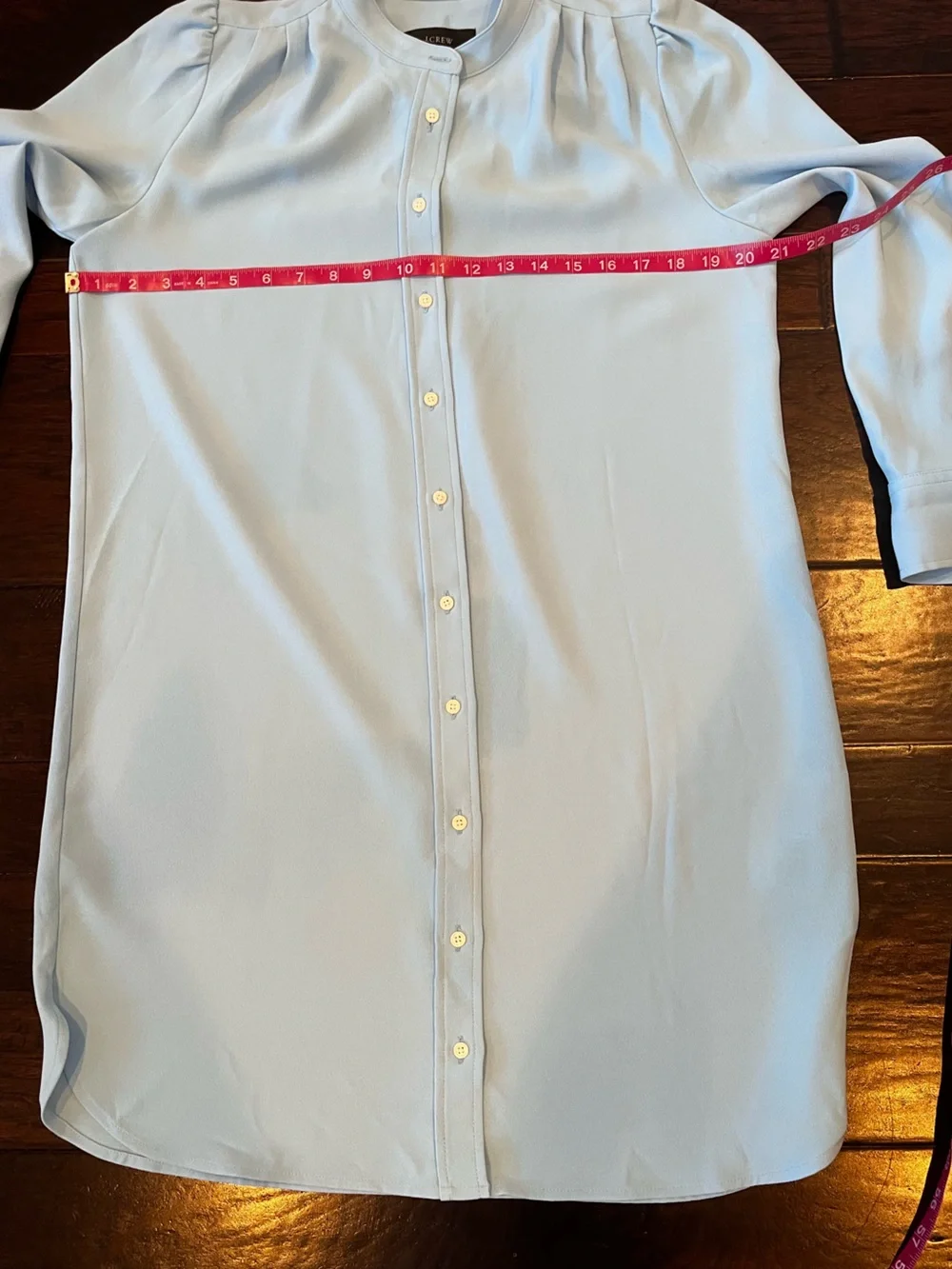 J. Crew Dress Light Blue Button-Front Shirt Dress; Size 6P